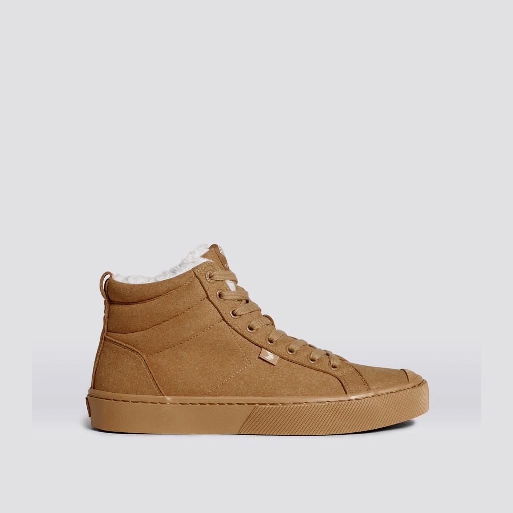 OCA HIGH Cariuma High Top Daim Vegan All Camel Homme | IMD-0104330